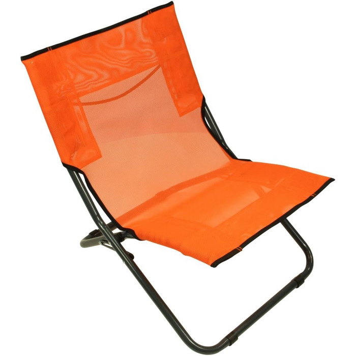 Пляжне крісло Fridani BCO XL Кемпінгове крісло Помаранчеве розкладне крісло ручка для перенесення Повітропроникне садове крісло