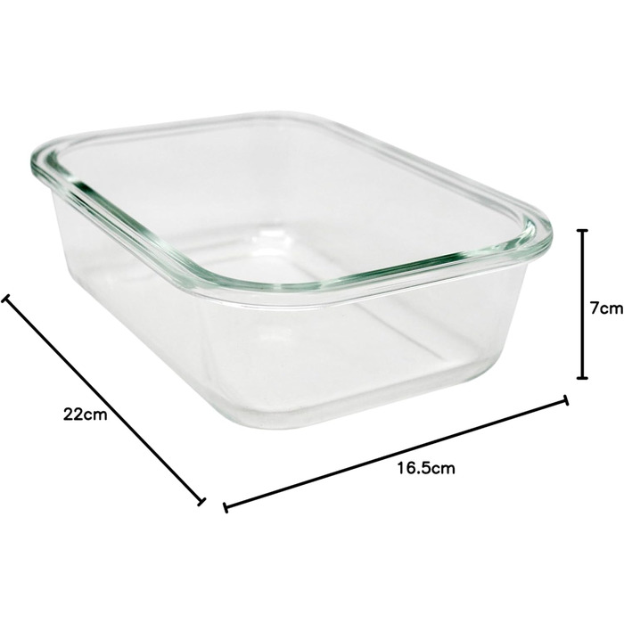 Скляна банка для зберігання продуктів Nerthus з бамбуковою кришкою, 1500 мл, боросилікатне скло, прозора