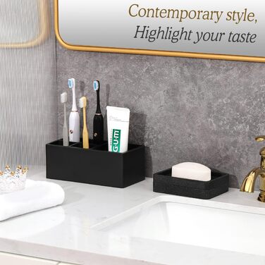 Двошарова знімна мильниця Luxspire, елегантна мильниця з текстурою гравію зі смоли, тримач мила, що швидко сохне, мильниця для кух