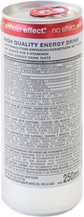 Пластикова чудова схованка для грошей у вигляді банки енергетичного напою Effect, червона, 13,0 x 5,0 см