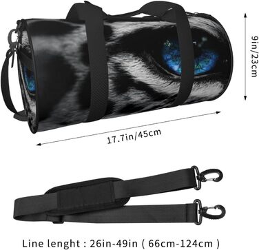 Дорожня сумка Синьоокий сніговий барс, спортивна сумка з парусини