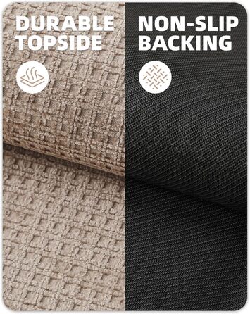 Килимок COLOR&GEOMETRY для приміщень, нековзний килимок для дверей, що миється, тонкий килимок з шенілу для входу, килимок для вхідних дверей та коридору, килимок для собак, 692 см, бежевий (прямокутний)