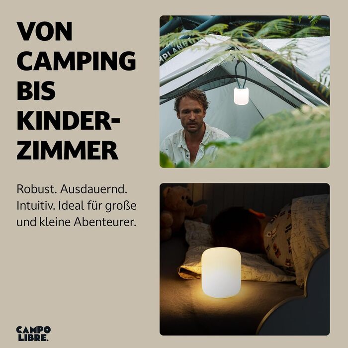 Лампа для кемпінгу I Гнучка вулична лампа для підвішування, встановлення та монтажу I Світильник для кемпінгу з регульованою яскравістю I Акумуляторна I Балконна лампа, кемпінгова лампа, настільна лампа, прямокутна, кольору мохово-зеленого