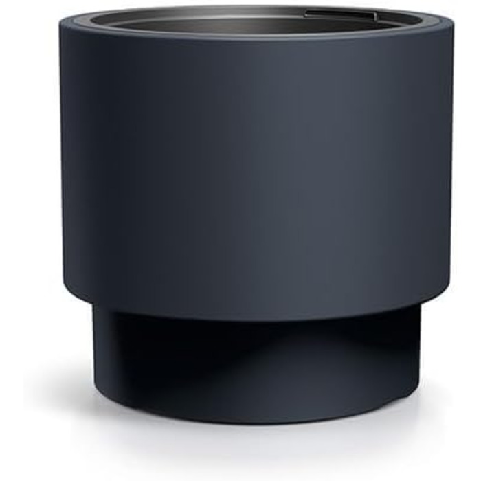 Великий вуличний горщик для квітів - Квітковий горщик із вставкою, Пластиковий квітковий горщик, Великий вуличний квітковий горщик, Горщик для квітів, для саду та балкону (MDBHEN, 30 см Антрацит) 30 см Антрацит Mdbhen