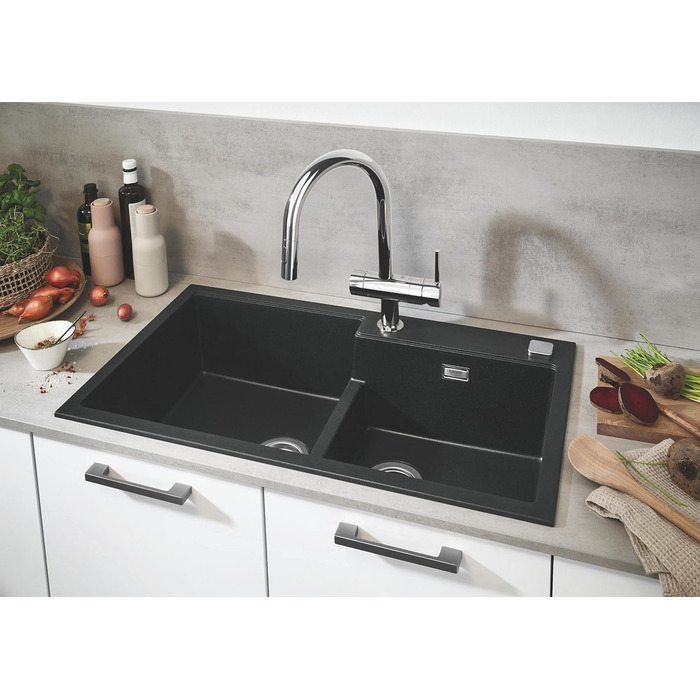 Кухонний змішувач GROHE Minta з висувним виливом, 2 режими струменя, поворот на 360, система економії води, хром, 32321002