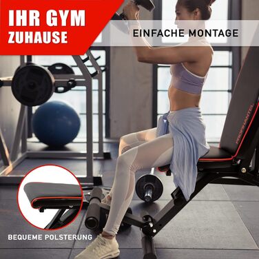 Професійна гантель Лава для тренажерів Premium Line Лава з багаторівневим регулюванням нахилу Надзвичайно вантажопідйомна вага 550 кг 21 тренувальне положення З опорою для ніг Включає посібник з тренувань для лави