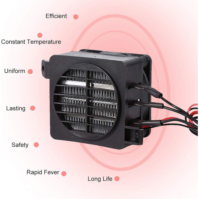 Нагрівальний елемент PTC 220 В, електричний вентилятор-обігрівач потужністю 300 Вт, керамічний повітряний нагрівач постійної температури, нагрівач PTC з вентилятором для вентиляторів, зволожувачів повітря, кондиціонерів