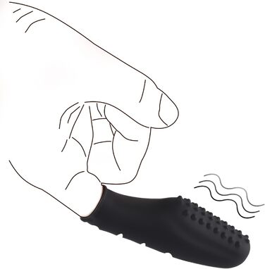 Вібратор для пальців Enlove, силіконовий, для стимуляції клітора та G-точки, компактний і водостійкий