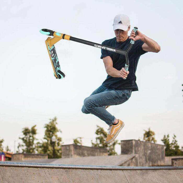 Трюковий самокат Joycruise професійні самокати, трюковий самокат для підлітків діти від 6 років хлопчики дівчатка, фрістайл ударни