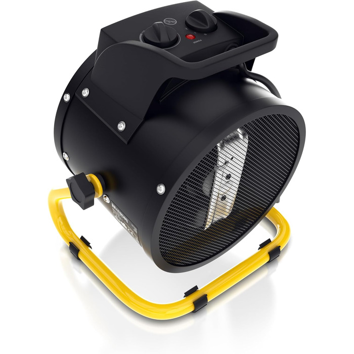 Керамічний обігрівач потужністю 3000 Вт - Будівельний обігрівач/осушувач повітря - Турбоелектричний вентилятор-обігрівач із захистом від перегріву - Надзвичайно потужний - 2 режими нагріву - Для будівельних майданчиків, будинків, майстерень та гаражів