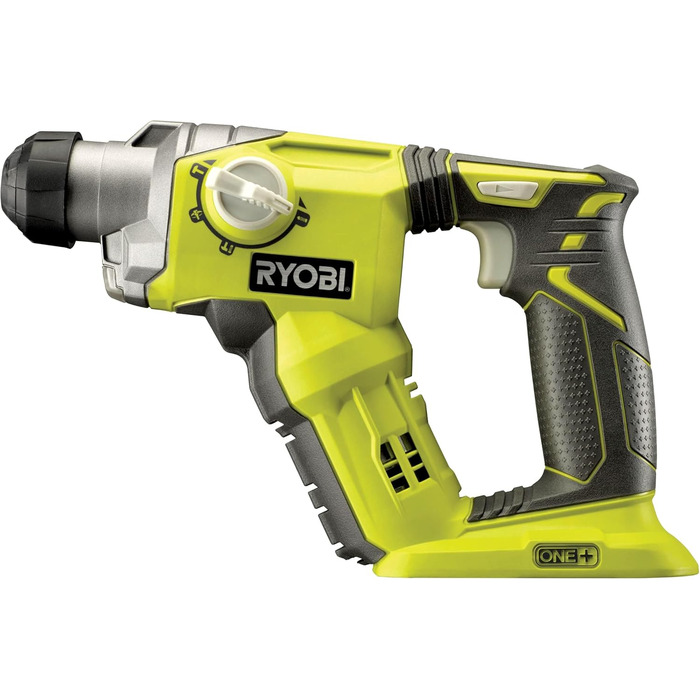 Акумуляторний перфоратор RYOBI 18 В ONE R18SDS-0 (енергія удару 1,3 Дж, макс. Діаметр свердління в дереві/цегляній кладці/сталі 16/16/13 мм, без акумулятора та зарядного пристрою) без акумулятора зарядний пристрій