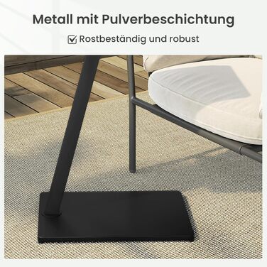 С-подібний журнальний столик, столик для дивана, стіл для вітальні, з металевим каркасом, для дивана, кушетки, ліжка, 48x64x33 см, чорний