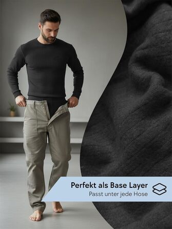 Дуже тепла термобілизна normani, чоловіча зимова лижна білизна з бавовни, розмір 6XL, антрацит