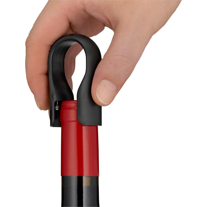 Набір для вина WMF Baric Sommelier 3 предмети, штопор, різак для фольги, пробка для пляшок, в коробці з горіхового дерева, чорний