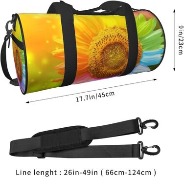 Дорожня сумка-циліндр з квітковим візерунком, спортивна сумка для чоловіків та жінок, сумка-мішок, спортивна сумка