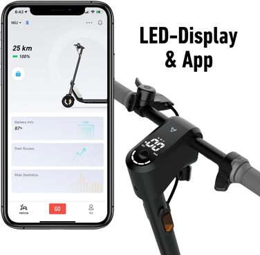 Електросамокат NIU з допуском до дорожнього руху та без нього (залежно від моделі, запас ходу до 65 км та навантаження 120 кг надш