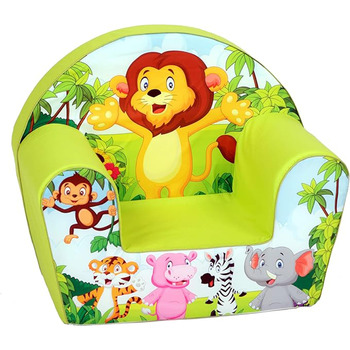 Дитяче крісло Delsit з наповнювачем з пінопласту - Дитяче крісло для дівчаток та хлопчиків, Дитяче крісло зі знімним чохлом - Крісло для дітей - Дитячі меблі - Від 9 місяців до 4 років - DT8-17123