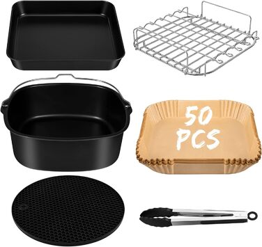 Аксесуар для фритюрниці з гарячим повітрям підходить лише для фритюрниць COSORI 5.5 л, xxl 5.5 літрів квадратних xl з гарячим повітрям