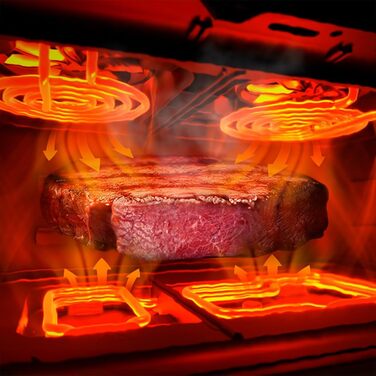 Аерофритюрниця Cecotec Cecofry&Grill Duoheat 10000, 2800 Вт, 10 л, з вікном перегляду, Inox