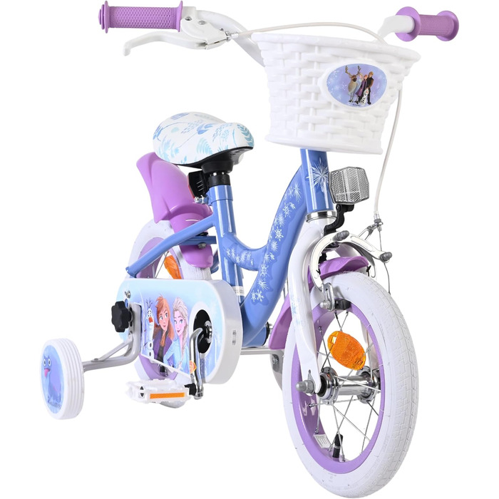 Дитячий велосипед Volare Frozen 12 дюймів для дітей, з додатковими колесами