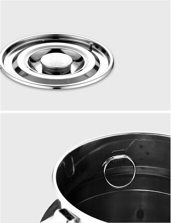 Контейнер для зберігання з нержавіючої сталі з краном, бак з харчової нержавіючої сталі, товстостінний, герметичний контейнер для олії, вина, молока, води, з краном та кришкою, стійкий до іржі та легко миється, 14 літрів