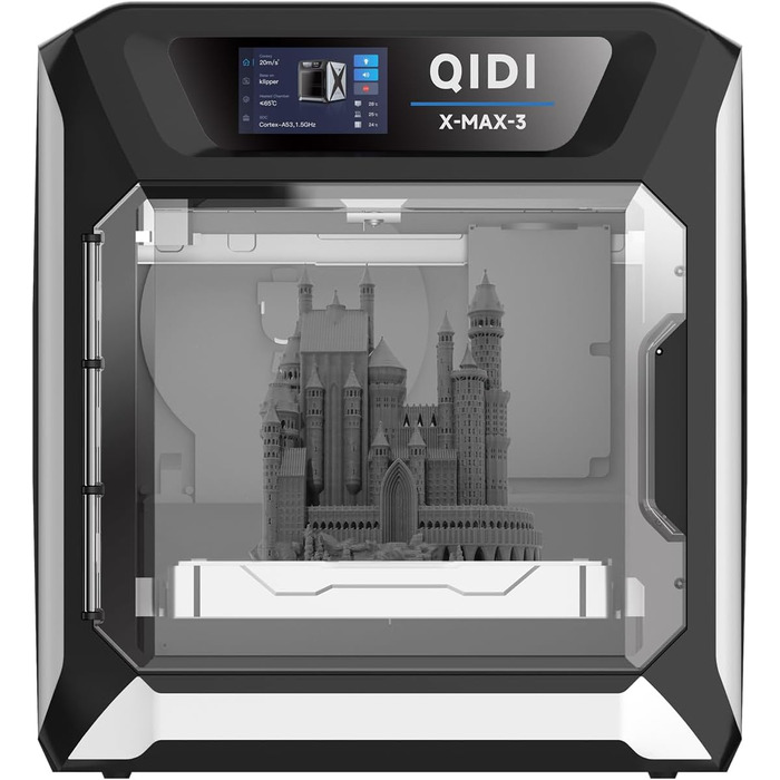 Принтер QIDI TECH MAX3, універсальний 3D-принтер для великих форматів, швидкий друк 600 мм/с, висока точність і висока швидкість п