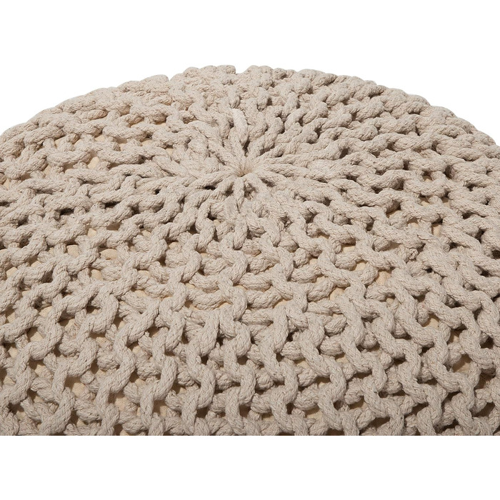 Практичний пуф Вовняний 40x25 см Бежевий Conrad