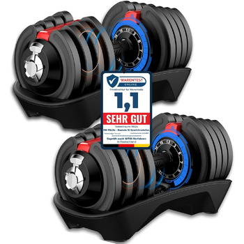 Регульовані гантелі DH FitLife від 1,5 до 18 кг з 12 рівнями ваги