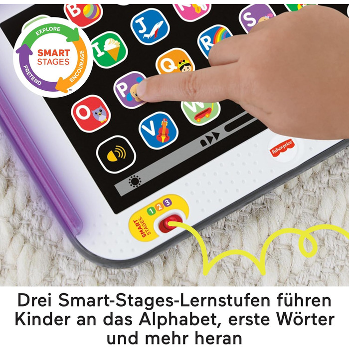 Розвиваюча іграшка для малюків, манекен для планшетного компютера Smart Stages із функцією музики та світла для дітей від 1 року,