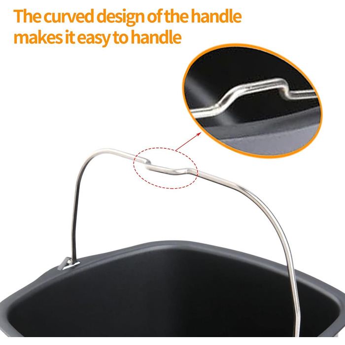 Форма для аерофритюрниці, термостійкі аксесуари для фритюрниці, багаторазова форма для торта, кошик для випічки хліба, форма для випічки праски з легким очищенням, аксесуари для фритюрниці для HD9925, HD9860, HD9905 01 (22 см)