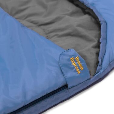 Дитячий спальний мішок Dream Express від Outdoorer - ковдра-спальний мішок для дітей, з бавовняною підкладкою, синій/жираф