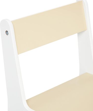 Дитячий комплект сидіння Relaxdays, Дитячий комплект столу, стіл та стілець, Комбінація дитячих сидінь, для хлопчиків та дівчаток, Бежево-білий