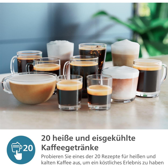 Повністю автоматична кавоварка Philips серії 5500 з функцією Latte Go, технологією SilentBrew, швидким запуском. Ароматна кава зі