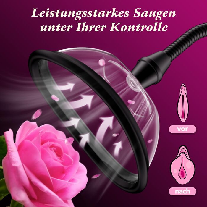 Вагінальний насос KGH, секс-іграшка для жінок, вагінальний кліторальний вакуумний насос для посилення відчуттів та сексуального задоволення, стимулятор клітора, присоска для сосків з 2 сильними присосками для задоволення жінок та пар