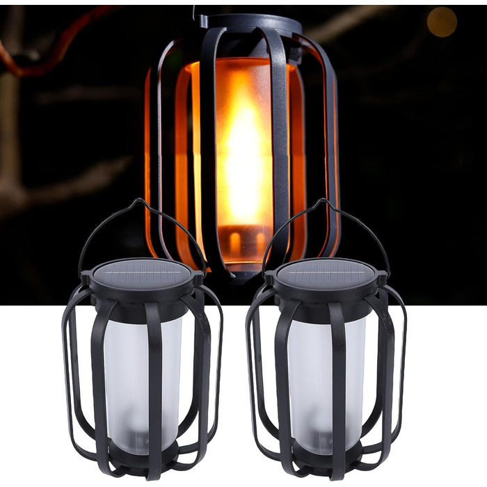 Сонячні ліхтарі KKPLZZ 2, 3 колірні температури, 2 режими освітлення, IPX4, зі штативом та гачком для підвішування, для саду, двору, тераси, ганку