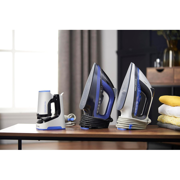 Парова праска Russell Hobbs компактна для зберігання кабелю Wrap & Clip (2400 Вт, 180 г додаткової пари, резервуар для води 320 мл