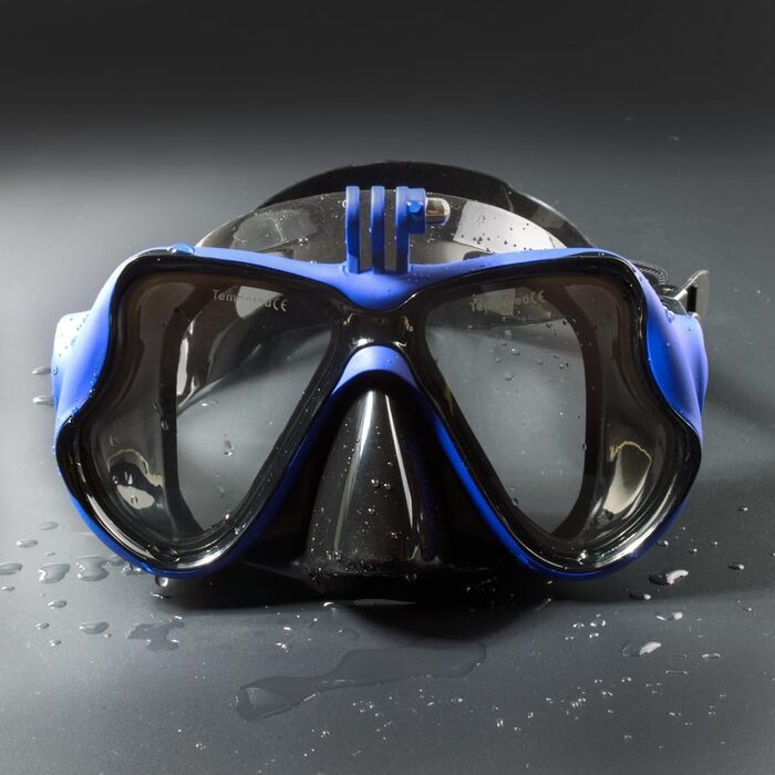 Набір для дорослого з маскою для підводного плавання, комплект для підводного плавання з маскою для дайвінгу та сухим снорклінгом, маска для підводного плавання з кріпленням для камери, маска для підводного плавання із загартованого скла із захистом від з