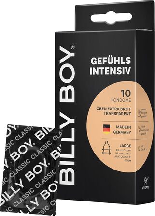 Презервативи BILLY BOY Intense Feeling, 10 шт