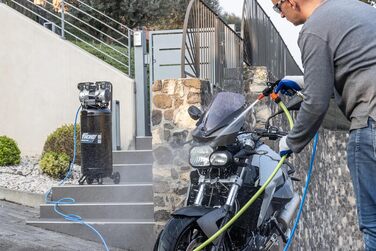 Вертикальний повітряний компресор FIAC SUPERSILENT 50V, безмасляний, максимальний тиск 8 бар, 1 к.с., бак 50 л, рівень шуму 58 дБ