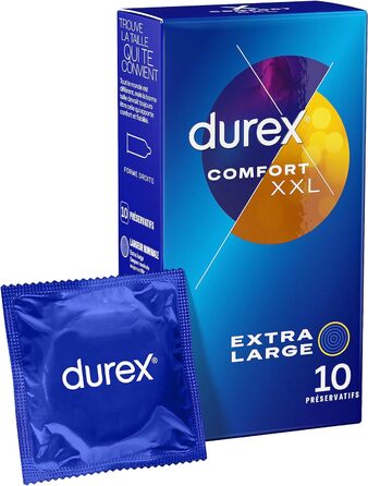 Презервативи Durex Comfort XXL, 10 шт. 10 шт. (1 упаковка)