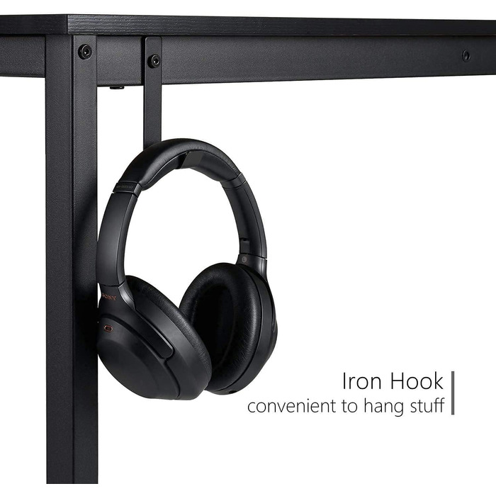 Письмовий стіл HOMIDEC, комп'ютерний стіл для ПК з ящиками і підставкою для навушників, офісний стіл дерев'яний офісний стіл для о