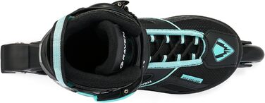 Ковзани/роликові ковзани RAVEN Pulse 2-в-1 для дітей та дорослих, регульовані 37-40 (23,5-26 см), чорні/блакитні