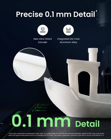 Принтер AnkerMake M5, високошвидкісний швидкий 3D-принтер FDM, оновлення зі швидкістю 500 мм/с у швидкому режимі, точність 0,1 мм,