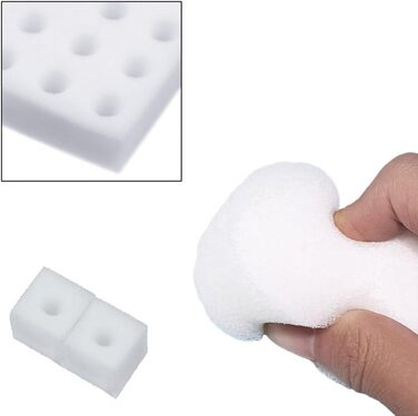 Губка для гідропоніки Zasvec 200 шт. Губки для садових інструментів для теплиць Гідропонні губки Набір для гідропонічного вирощування Гідропонна губка для росту рослин 25*25*25 мм