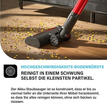 Акумуляторний пилосос Stanew, акумуляторний пилосос 4 в 1, легкий ручний пилосос 150 Вт, акумуляторний пилосос 22,2 В, час роботи