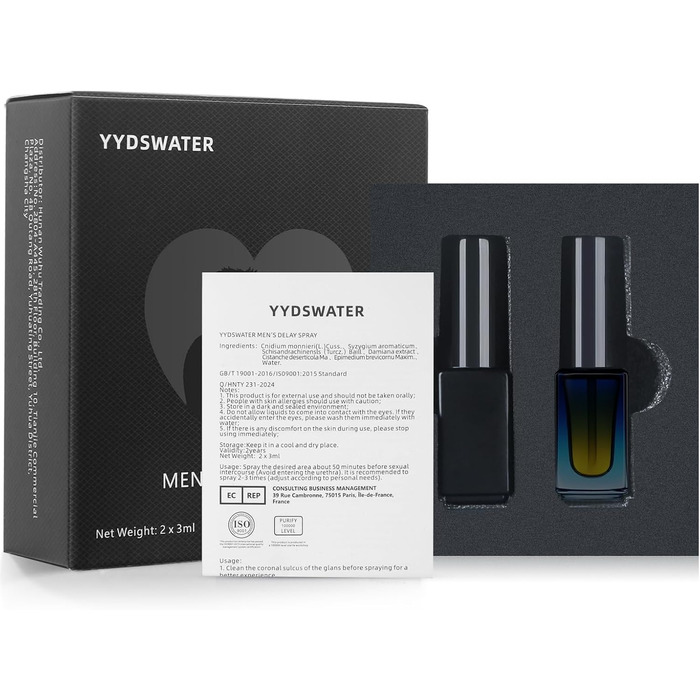 Спрей для подовження статевого акту YYDSWATER, 2 × 3 мл