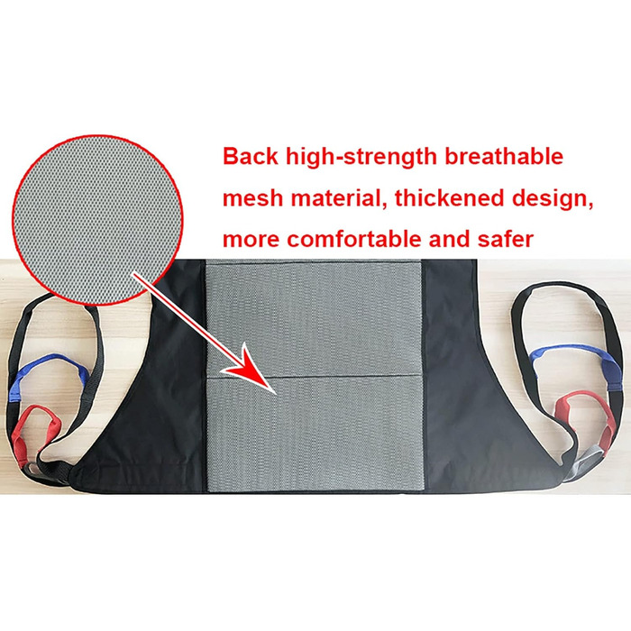 Туалетний ремінь для підйомників, Строп для пацієнта, Ремінь для перенесення сходів, Слінг для всього тіла, Медичне підйомне обладнання для людей похилого віку з обмеженими можливостями