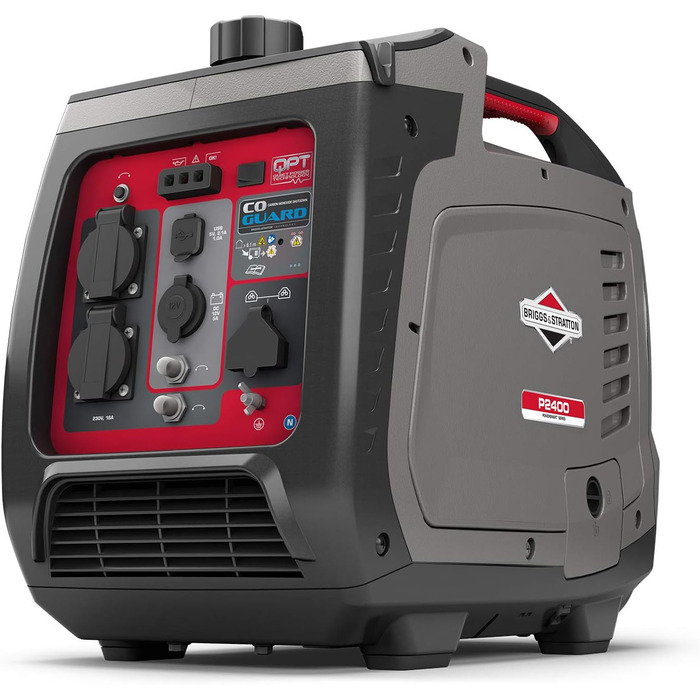 Бензиновий інверторний генератор Briggs & Stratton PowerSmart P2400 — 2400 Вт / 1800 Вт, надтихий, портативний, 230 В