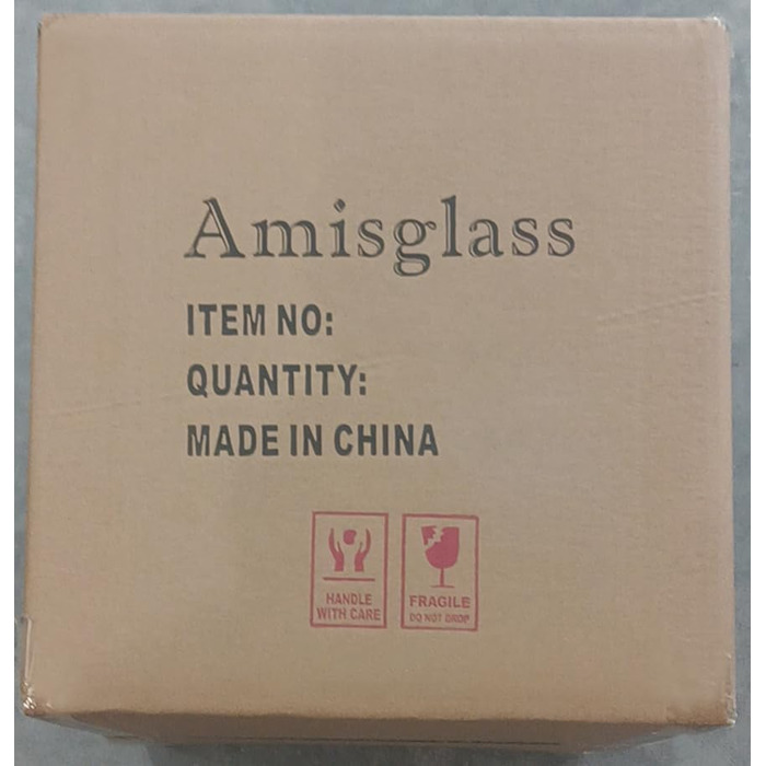 Набір келихів для шампанського Amisglass, 6 шт. , келихи для шампанського 300 мл, прозоре кришталеве скло, кришталево чиста чистот