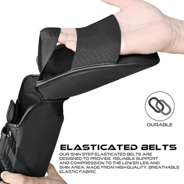 Щитки для гомілок BEAST RAGE для кікбоксингу, муай-тай, бойових мистецтв, захист ніг із захистом підйому стопи, щитки для гомілок, карате, боксу, тренувального спорядження MMA, спарингу, бразильського джиу-джитсу, таїландського кульмінатора, чорні S/M